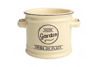 Pride of Place Herb Garden OLD CREAM (D115x H 100mm / 4.5 x 4.0")